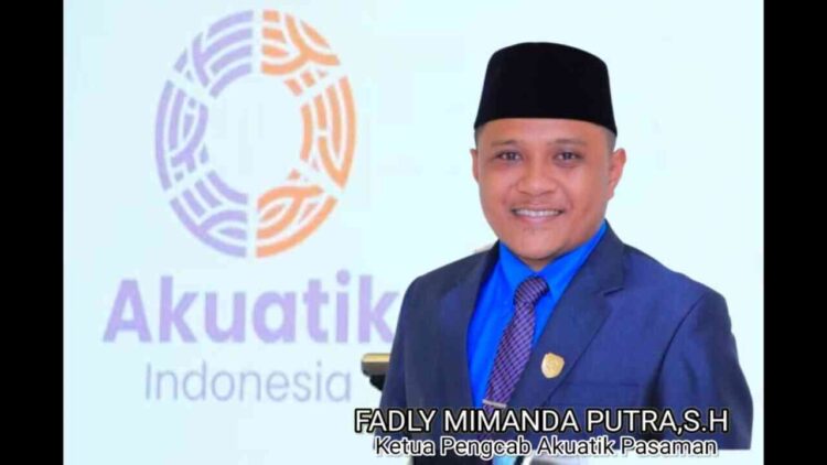Fadly Mimanda Putra, Ketua Pengcab Akuatik Pasaman